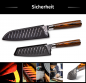 Preview: Wolfblood Zeuß Santoku Damastmesser Küchenmesser LH Lifestyle Kochmesser